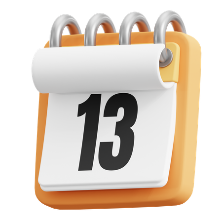 13 data  3D Icon
