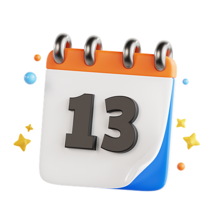 13日  3D Icon