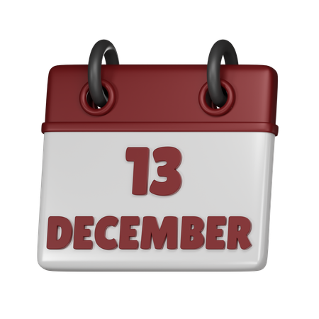 13. Dezember  3D Icon