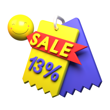 13% Discount  3D Icon