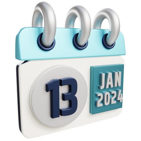 13 de enero de 2024  3D Icon