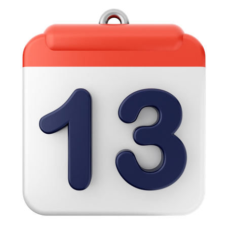 13. Kalender  3D Icon