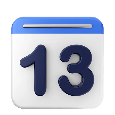 13. Kalender  3D Icon