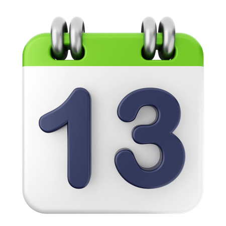 13. Kalender  3D Icon