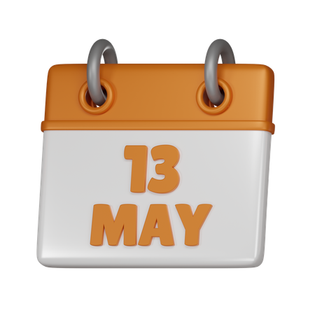 13 mai  3D Icon