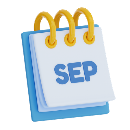 Septembre  3D Icon