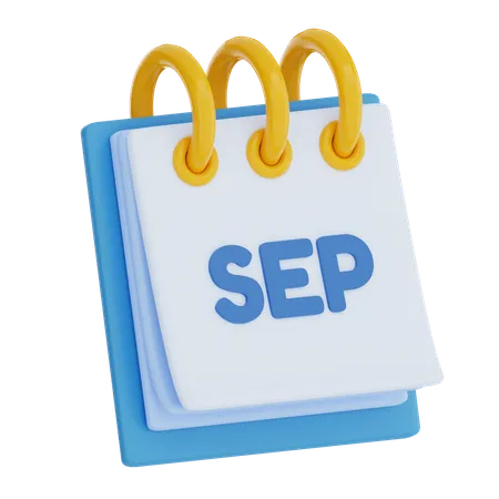 Septembre  3D Icon