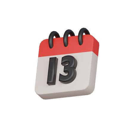 13º dia treze  3D Icon