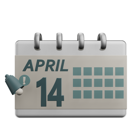 14 april  3D Icon