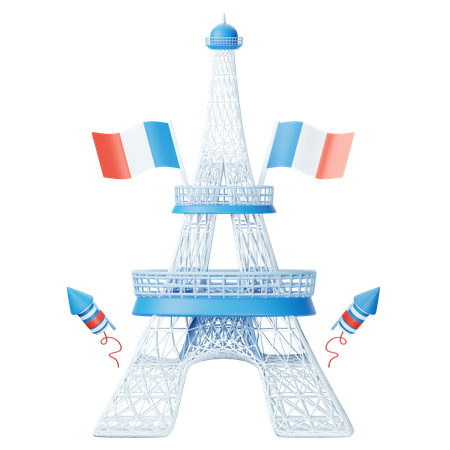 Jour de la Bastille  3D Icon