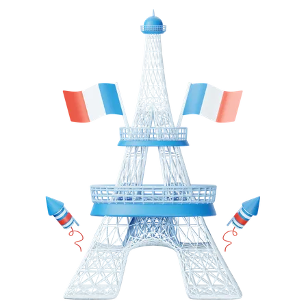 Jour de la Bastille  3D Icon