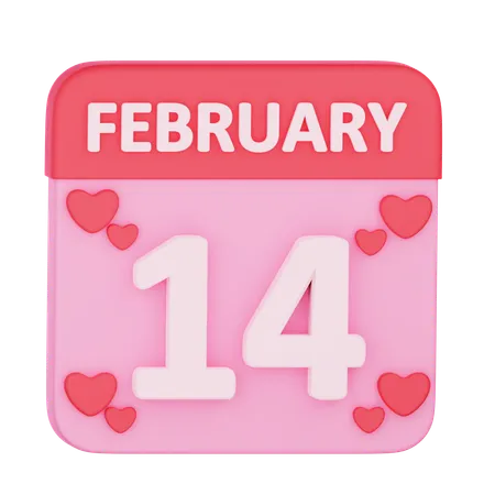 14 Date  3D Icon