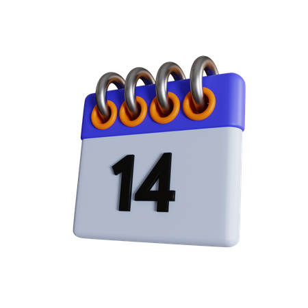 14 Datum  3D Icon