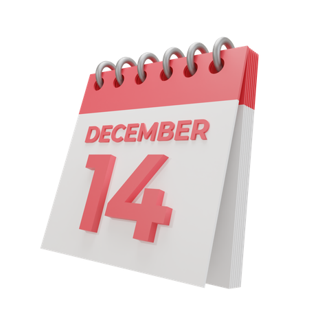 14 December  3D Icon