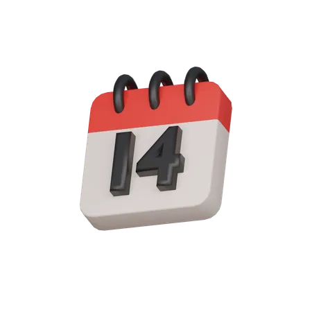 14 decimocuarto día  3D Icon