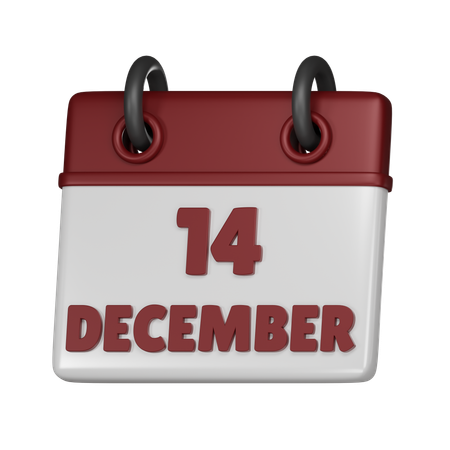 14. Dezember  3D Icon