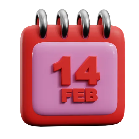 14 Feb  3D Icon
