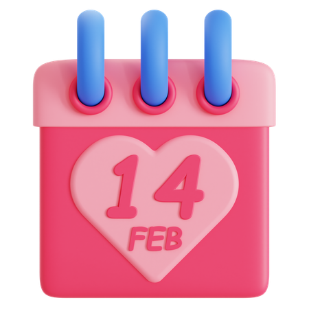 14 Feb  3D Icon