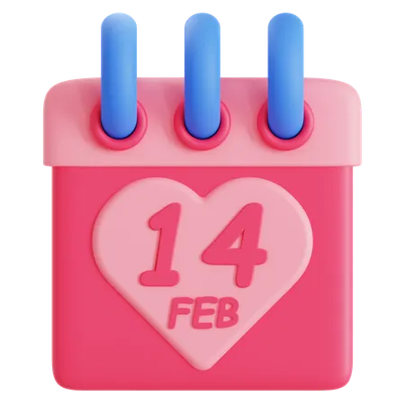 14 Feb  3D Icon