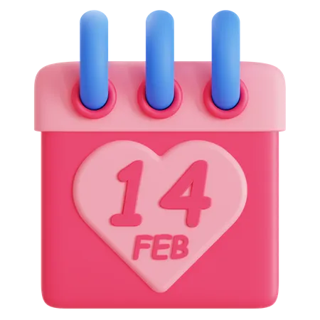 14 Feb  3D Icon