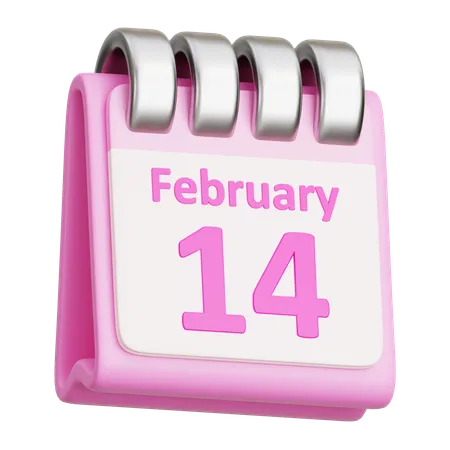 14 Feb  3D Icon