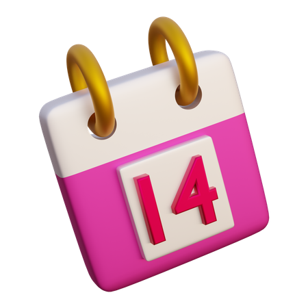 14 de febrero  3D Icon