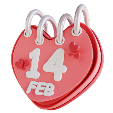 14 de febrero  3D Icon