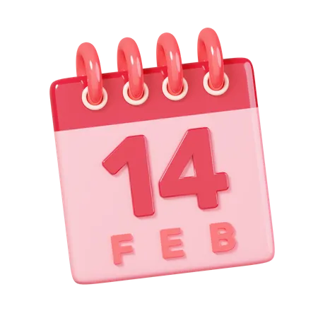 14 de febrero  3D Icon