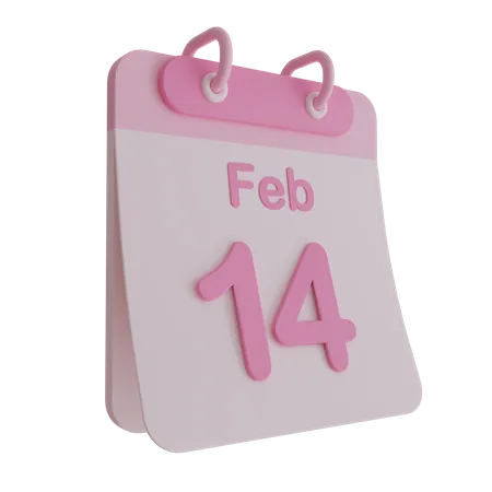 14 de febrero  3D Icon