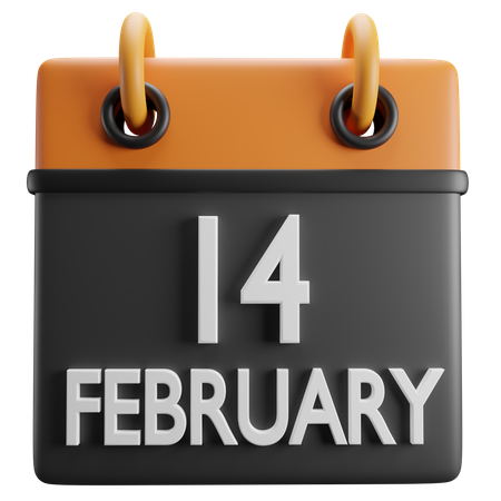 14 de febrero  3D Icon