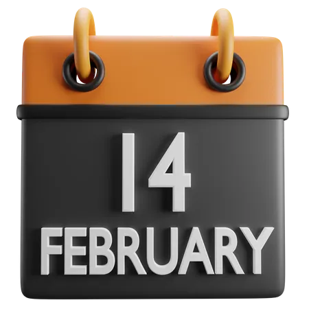 14 de febrero  3D Icon