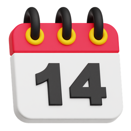 14 février  3D Icon