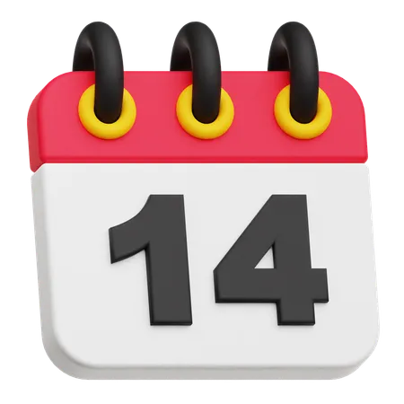 14 février  3D Icon