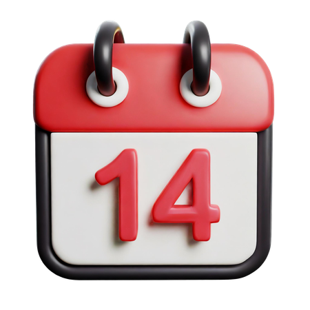 14 février  3D Icon