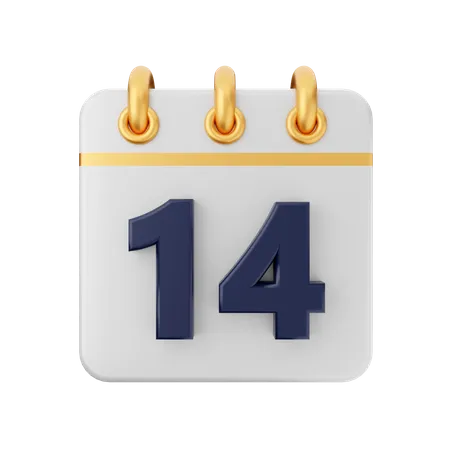 14 février  3D Icon