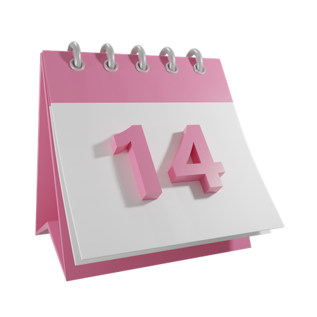 14 février  3D Icon