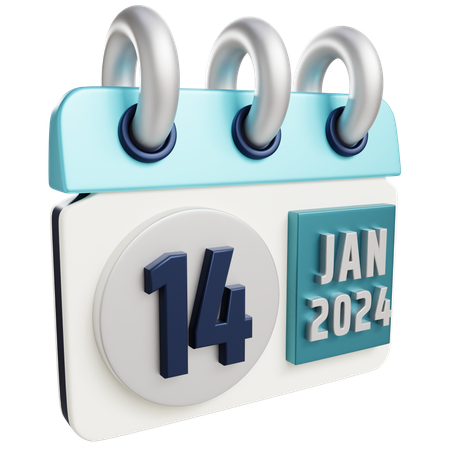 14 janvier 2024  3D Icon