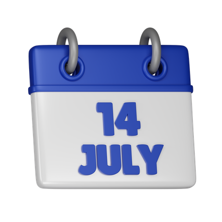 14. Juli  3D Icon