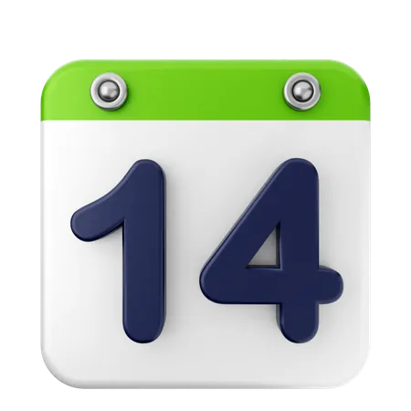 14. Kalender  3D Icon