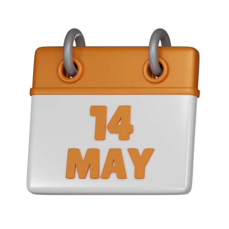 14 mai  3D Icon