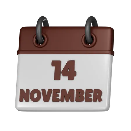 14 November  3D Icon