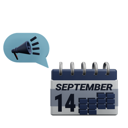 14. September  3D Icon