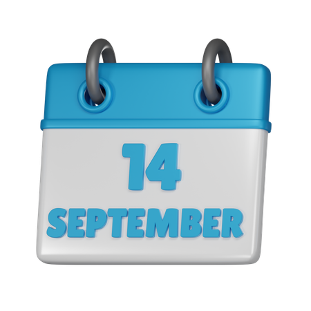 14 de septiembre  3D Icon