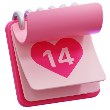 14ème Calendrier Saint-Valentin  3D Icon