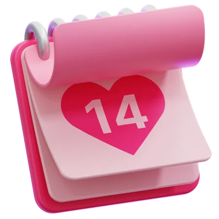 14ème Calendrier Saint-Valentin  3D Icon