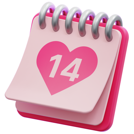 14ème Calendrier Saint-Valentin  3D Icon