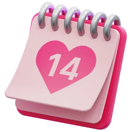 14ème Calendrier Saint-Valentin  3D Icon