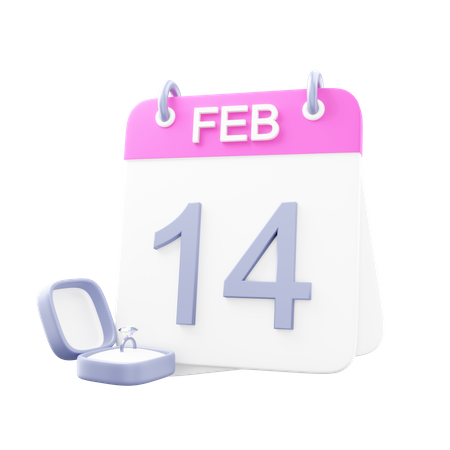 14th February  3D Illustration