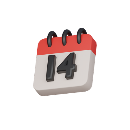 14th fourteenth day  3D Icon