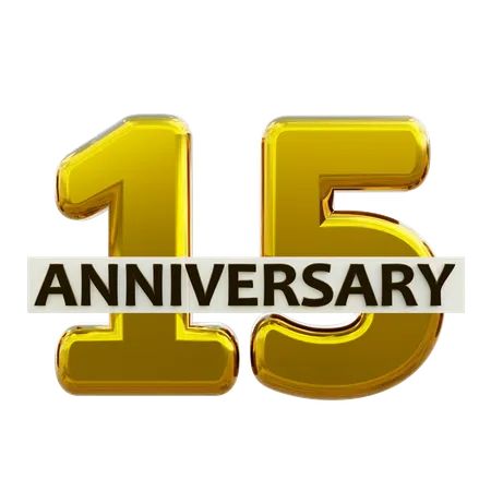 15 aniversario  3D Icon